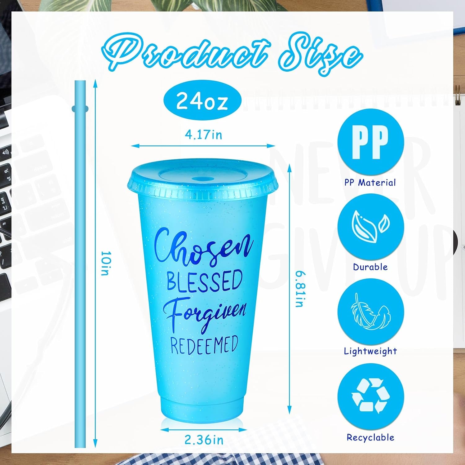 Uiifan 30 Pcs Inspirational Cups Bulk Appreciation Gifts for Employee Coworker Staff Team Thank You Gifts, Office Prizes for Adults Work Party Favors, Associates, Giveaways (Vibrant Color)