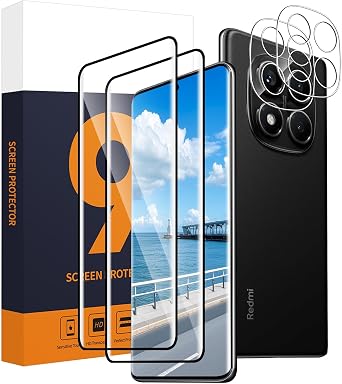 Carantee Tempered Glass Screen Protector for Xiaomi Redmi Note 14 Pro Pack of 2 + 2