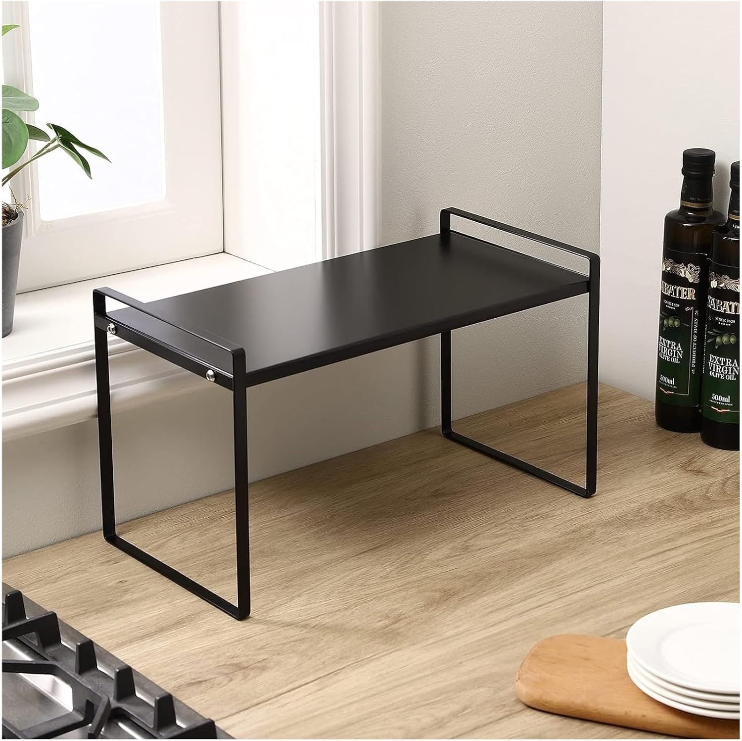 Bookshelf Small Office Bookcase- Free Standing Desk Shelf, Bathroom Multi-Function Shelf Microwave Rack,30 * 20 * 18.5cm