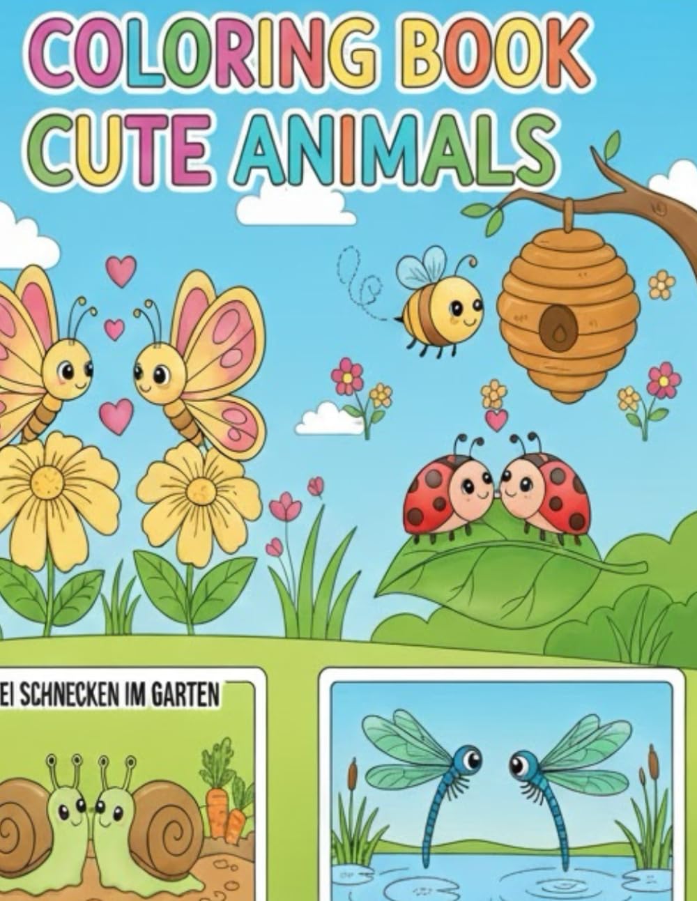 Fun Animal Coloring Book: Ideal for boys and girls age 4 - 8