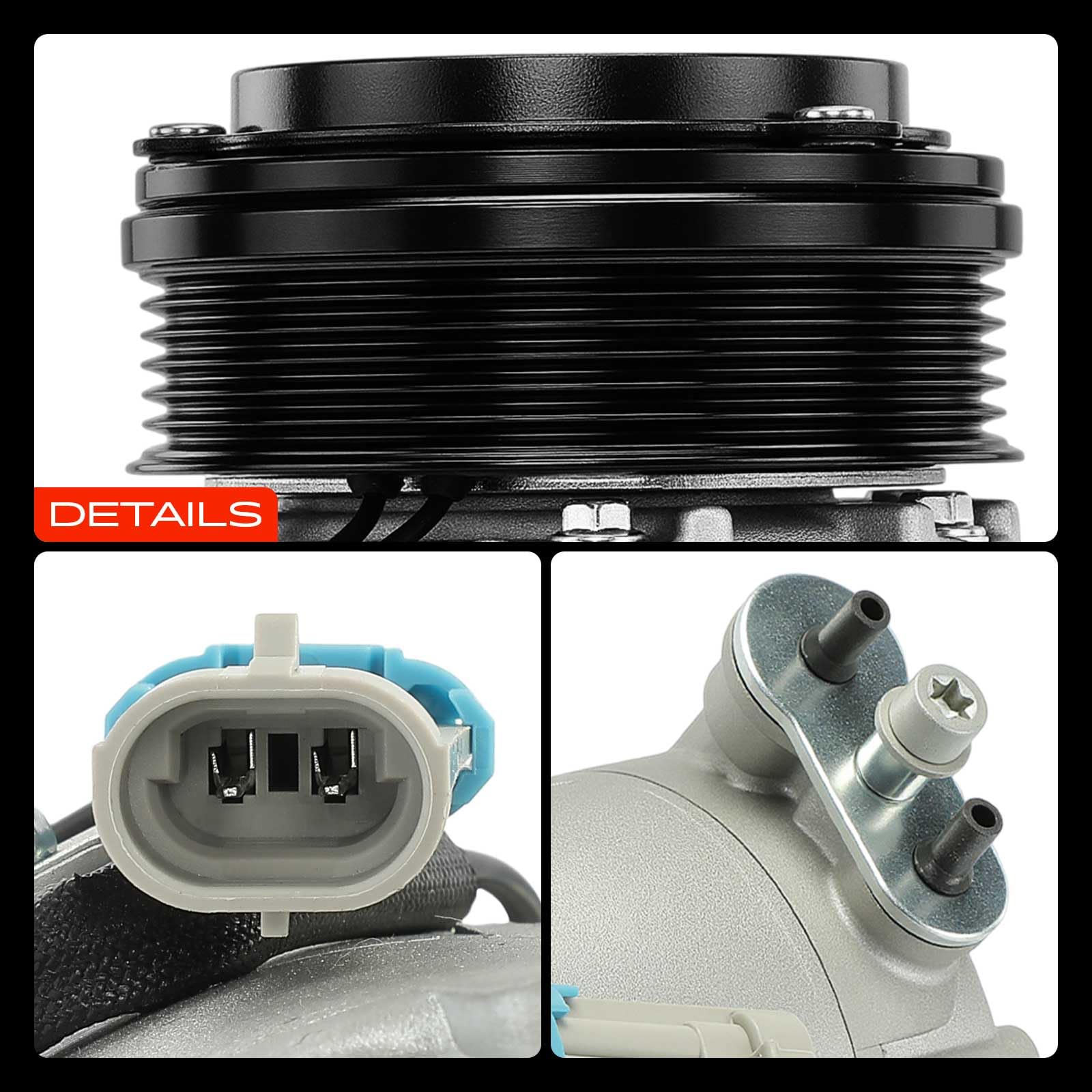 Frankberg Compressore aria condizionata con frizione Compatibile Corsa C X01 Astra G T98 F70 F35 Meriva X03 Zafira A T98 Combo