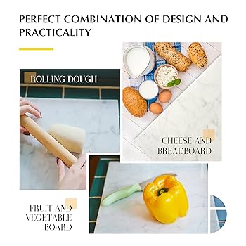 大理石　カッティングボードChopping board Amazon | HERFECEAL 天然大理石 まな板 カッティングペストリー
