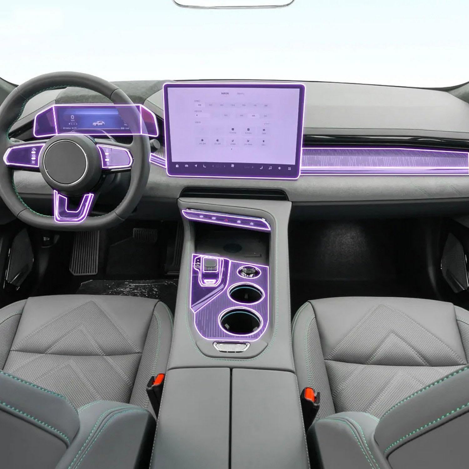 Film console ZEEKR 001 évite les rayures sur l'écran LCD de voiture