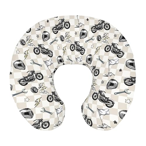 Miniatura 13 de Bonita funda de almohada de lactancia con bandera de coche de carreras, elástica, extraíble, para bebés, niñas, niños, carreras azules, vehículos,