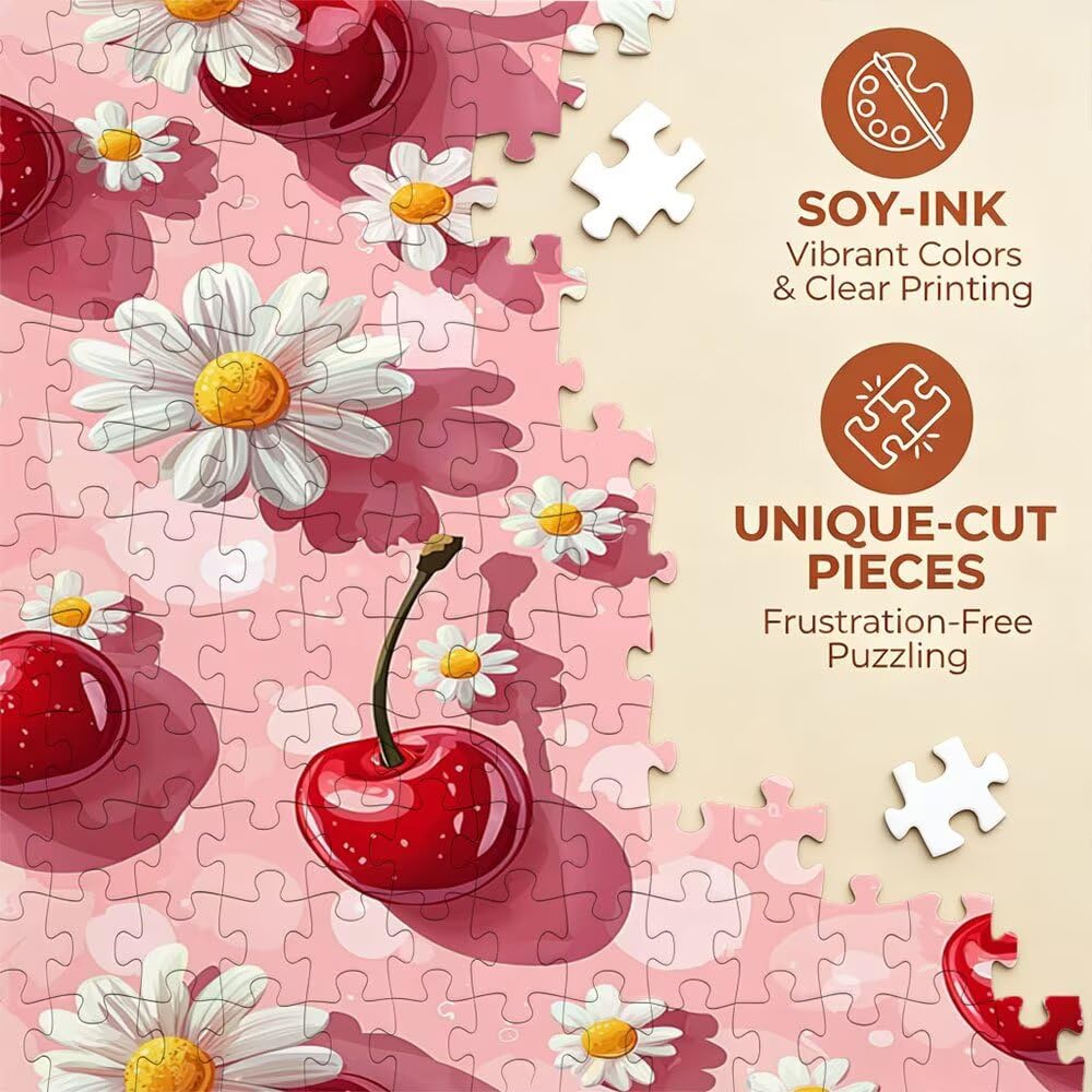 Puzzle 3000 elementów, puzzle dla dorosłych stokrotka wiśnia artystyczne puzzle, gra puzzli, drewniane układanki, niemożliwe klasyczne układanki, do gry edukacyjnej wyzwanie zabawki, układanki