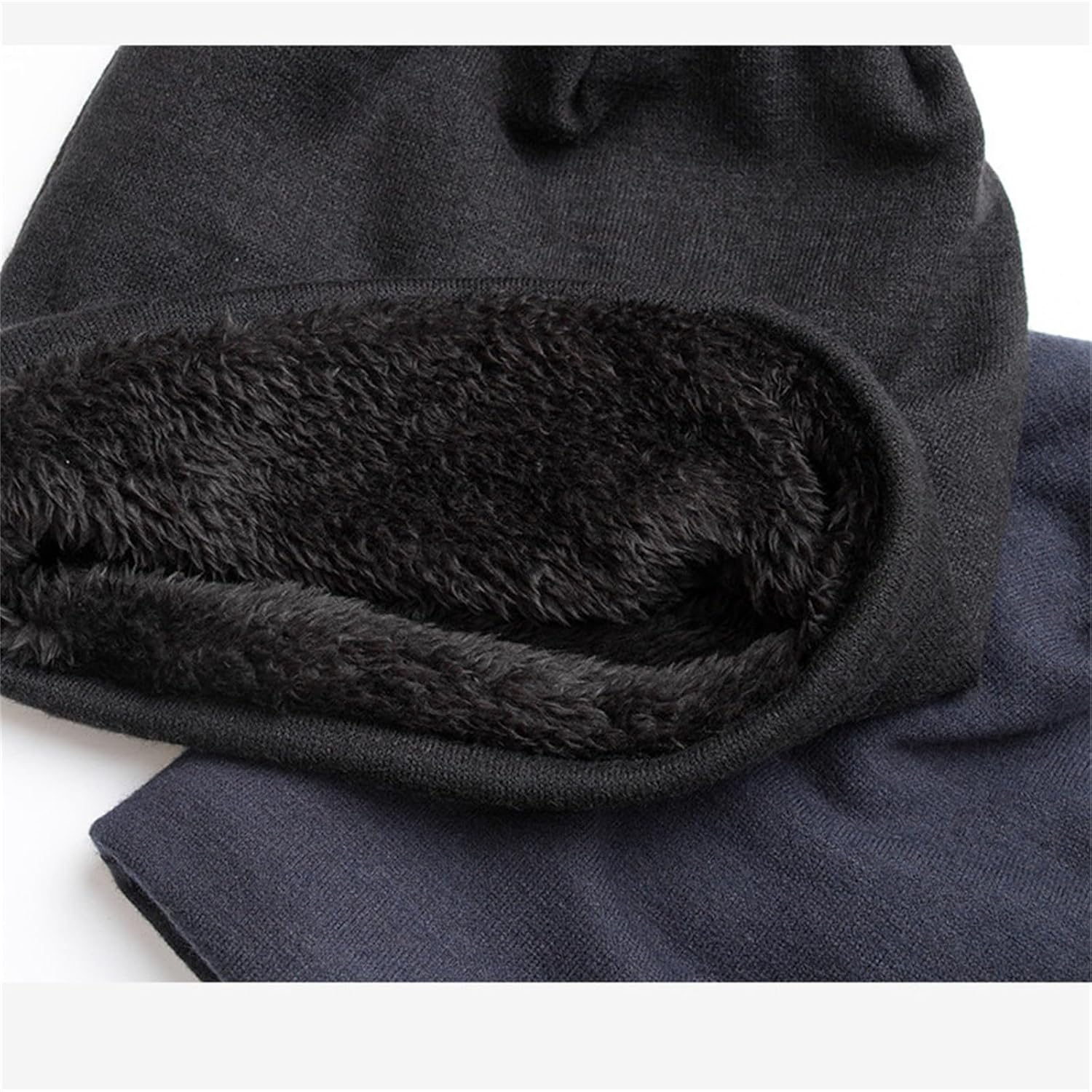 レディースニット帽 秋と冬のパッド入りプルオーバーハット無地ニットキャップラップハット暖かいつばなし帽子 帽子