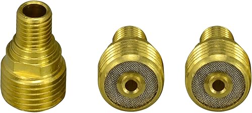 RIVERWELD TIG Cuerpo de pinza de lente de gas 45V44 332" 0.094 in Fit DB PTA SR WP 9 20 25 TIG Antorcha de soldadura Paquete de 3