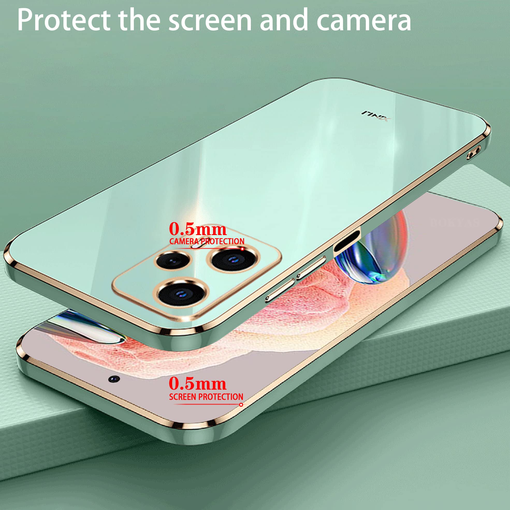 SEAHAI Cover Per Xiaomi Poco F5 PRO 5G, Silicone Morbido Ultra Sottile