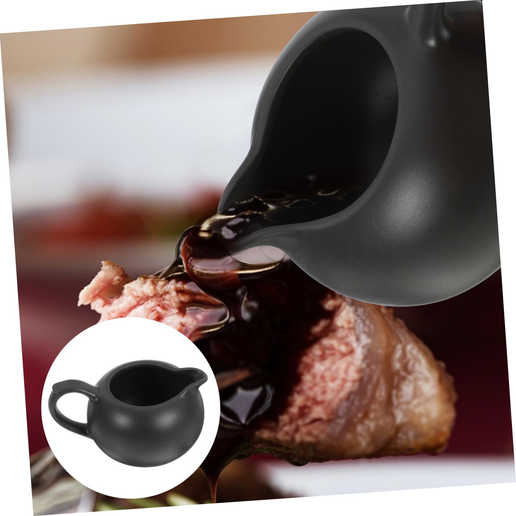 SHINEOFI Keramik Milchkännchen Mittlere Cremefarben Kleiner Milchkrug mit Ausguss Praktischer Milchspender für Kaffee Honig und Sirup Leicht für Zuhause und Restaurant