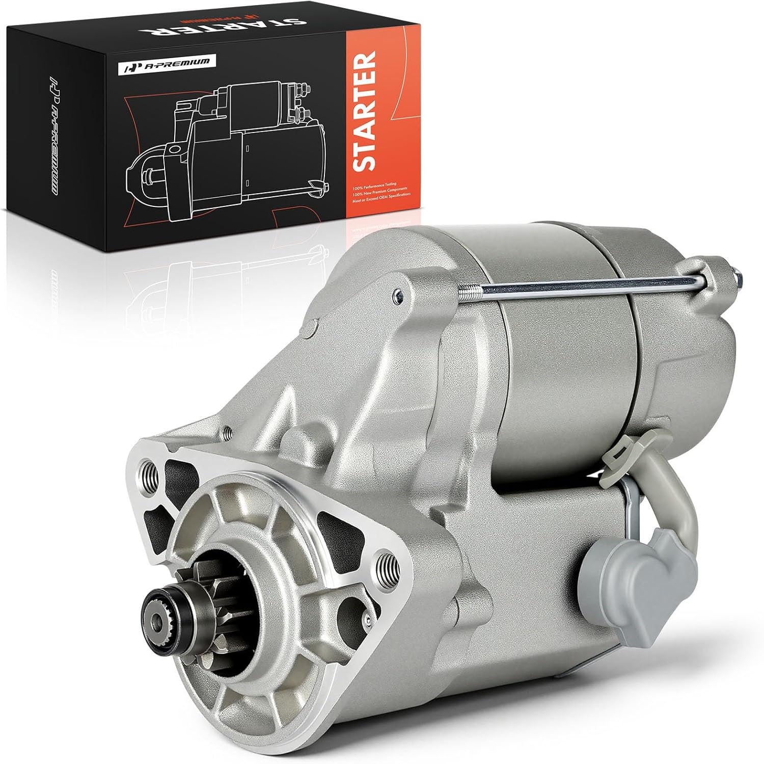 A-Premium Starter Motor Compatible with Tacoma 1995-2004 L4 2.4L, Tacoma 1995-2007 L4 2.7L, 4Runner 1997 L4 2.7L, T100 1994-1998 L4 2.7L, 12V 1.4KW 9-Tooth Clockwise, Replace# 281000010084, 281000C010