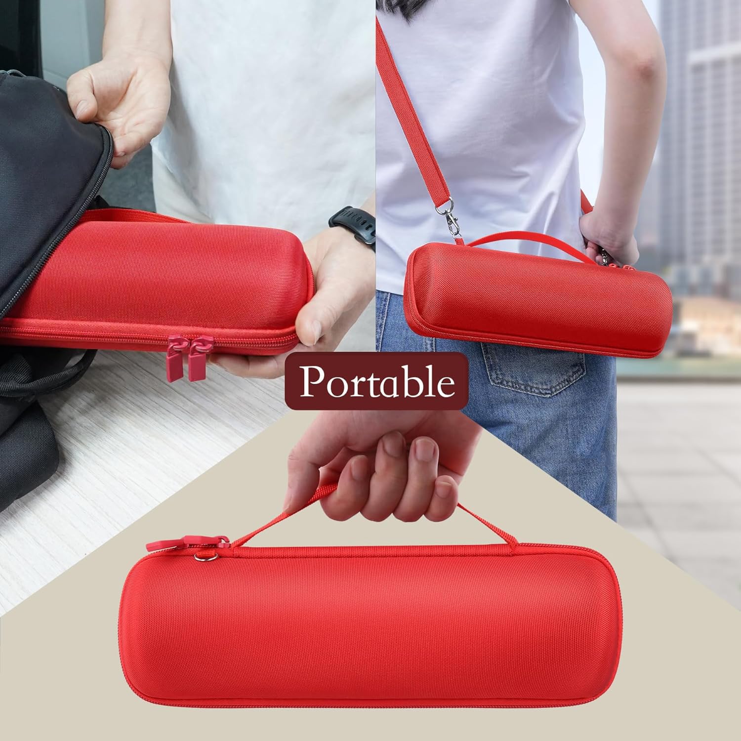 co2CREA Duro Viajar Caja Estuche Funda para Beats Pill Altavoz inalámbrico Bluetooth Micrófono Incorporado(Funda Solo)