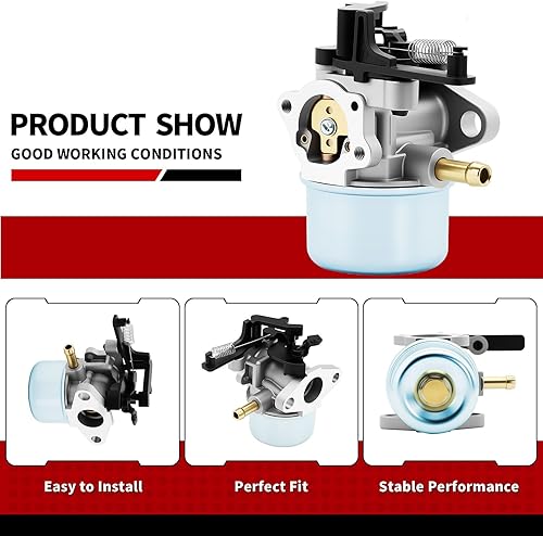 Miniatura 6 de Carburador 591137 con lavadora a presión de 2700-3000 psi, compatible con motor de 7.75Hp 8.75Hp compatible con BS 799154 593599 591137 595390