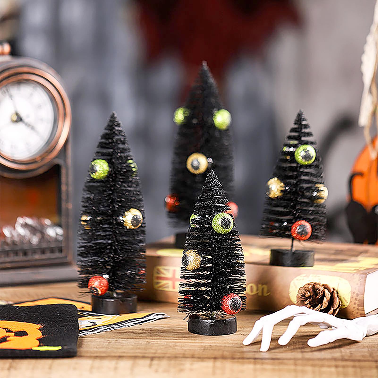 ハロウィン　ブラックツリー Amazon.co.jp: YLSZHYR ブラックハロウィンツリー、テーブル用ミニ