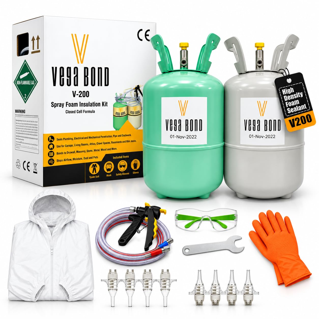 Vega Bond V200 Closed Cell Spray Foam Insulation Kit