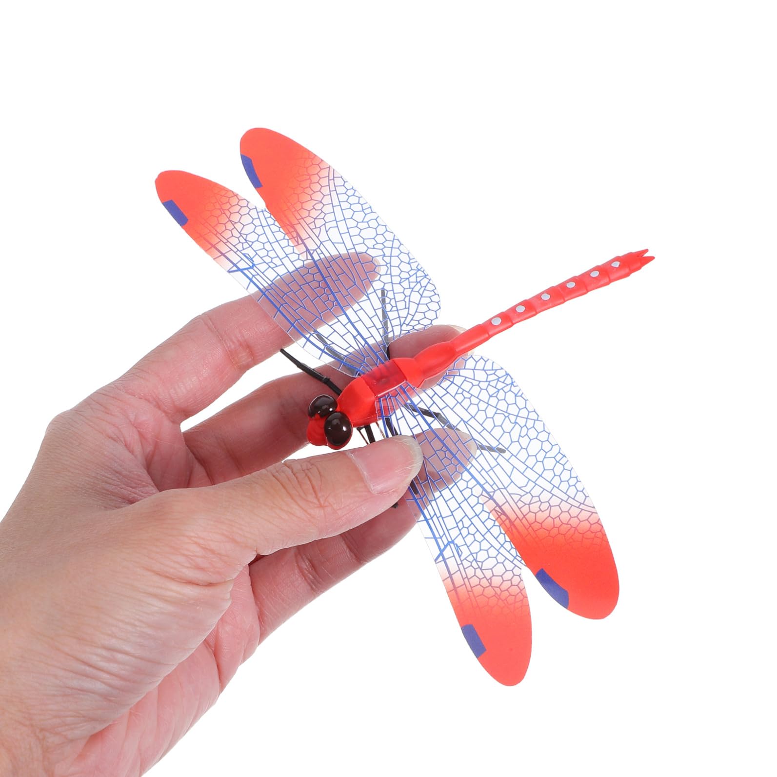 Generisch 20 Stück Libellen Attrappe aus Pp Realistische Libellenfigur als Gartendeko für Draußen mit Kreativer und Schöner Libellen Tischdekoration