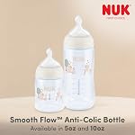 NUK Smooth Flow Anti-Colic Bottle Newborn Gift Set, 0+ Months, 11-Piece Set