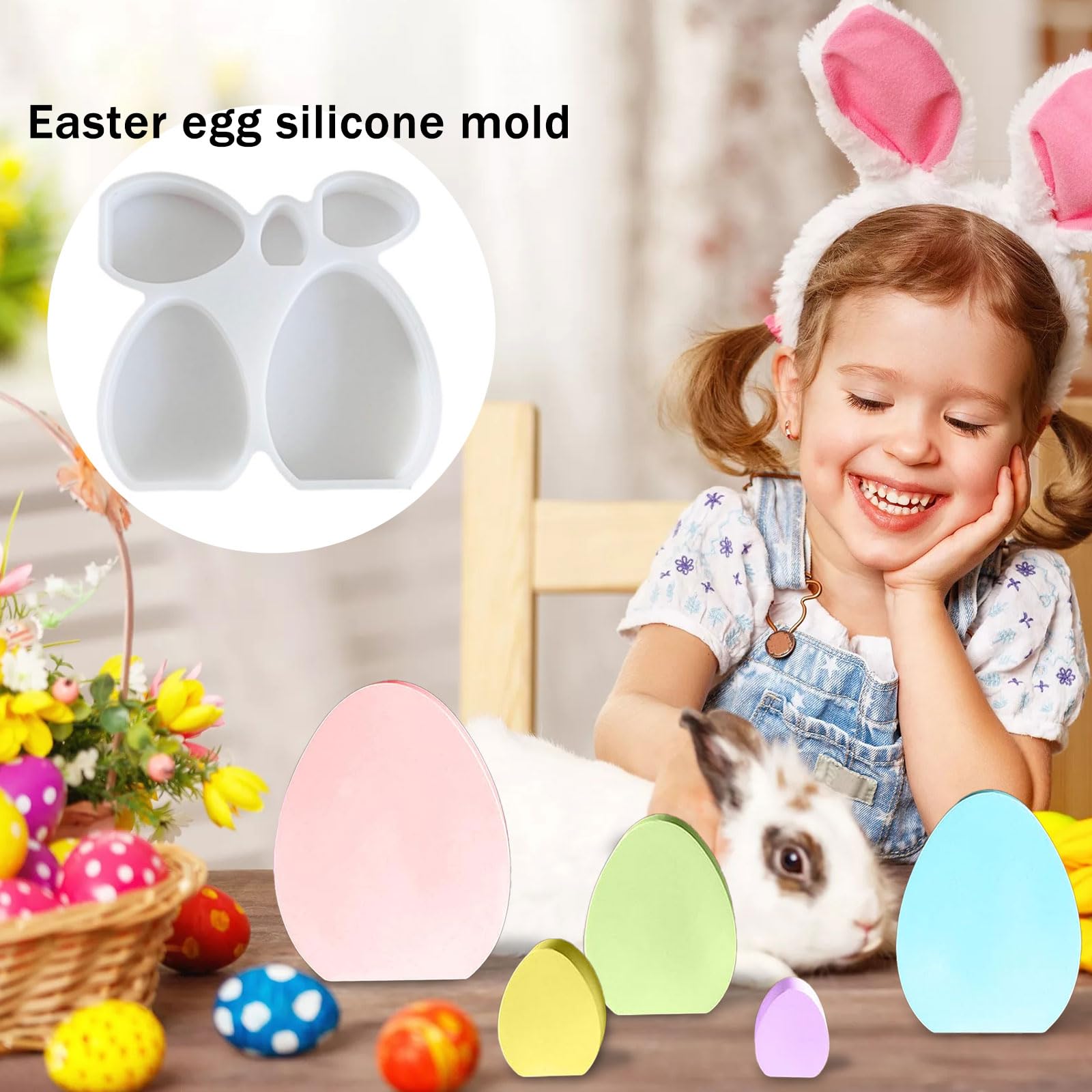 Stampi Uova Di Pasqua In Silicone | 2 Pezzi 3D Antiaderenti | Per Cioccolato, Torte, Caramelle | Resistente Al Calore - Foto 8