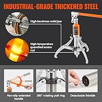 Vista 3 de VEVOR Extractor hidráulico de engranajes, separador de extracción de rodamiento de rueda de capacidad máxima de 5 toneladas, extractor de 2 o 3