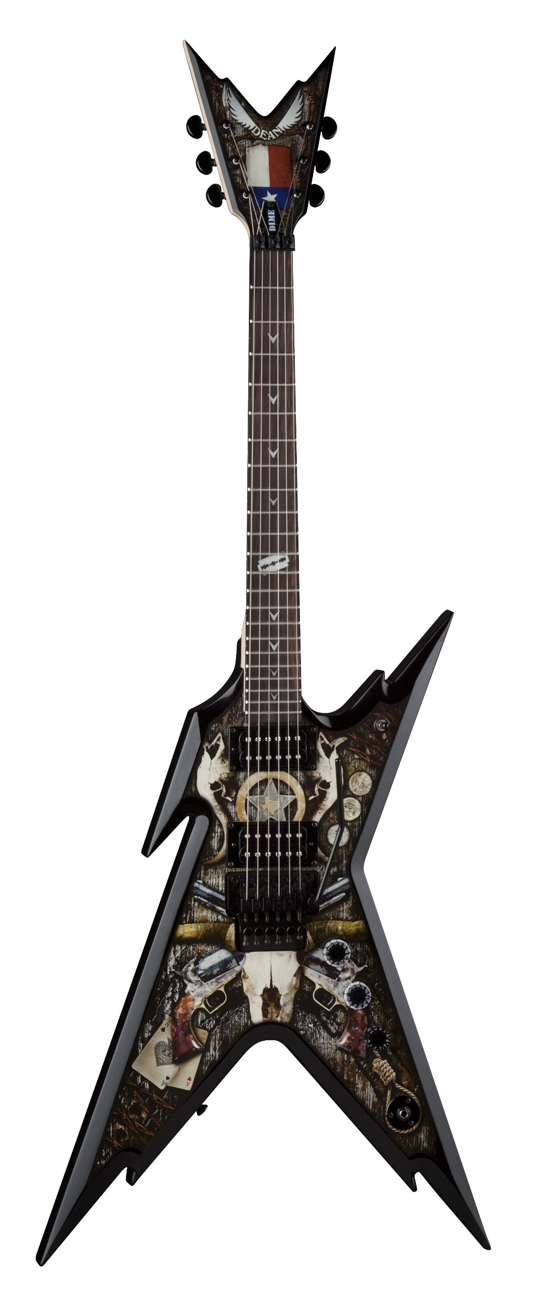 Dean RZR DB F STAR Razorback Dimebag Floyd Lone Star with Electric