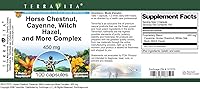 Vista 3 de Terravita Castaño de Indias, Cayena, Hamamelis y Más Complejo - 450 mg (100 Cápsulas, ZIN: 517073) - Paquete de 3