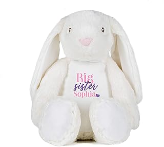Personalised Big Sister Bunny Rabbit Bear Soft Personalised Large Teddy Christmas Bear Birthday Gifts Baby Gifts Baby Keepsakes Children's Teddy bear Kids Gifts