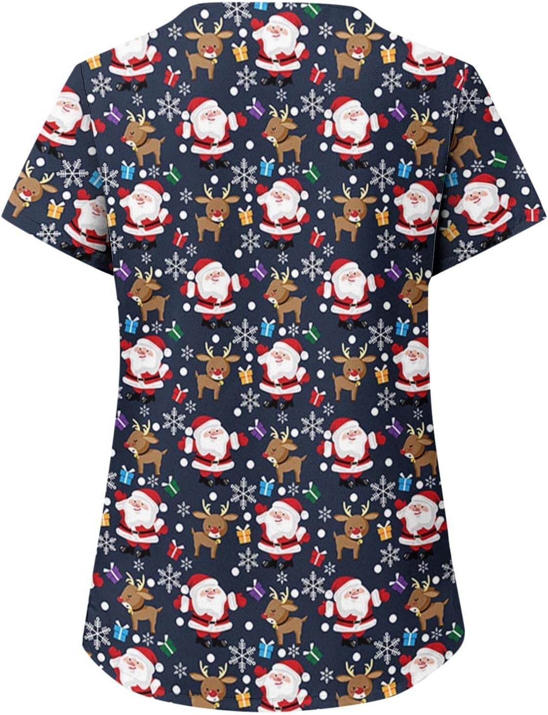 JJHAEVDY Womens Christmas Dressy Casual Summer Tops V Neck Short Sleeve Blouses Loose Work Tunic Shirts : Clothing, Shoes & Jewelry