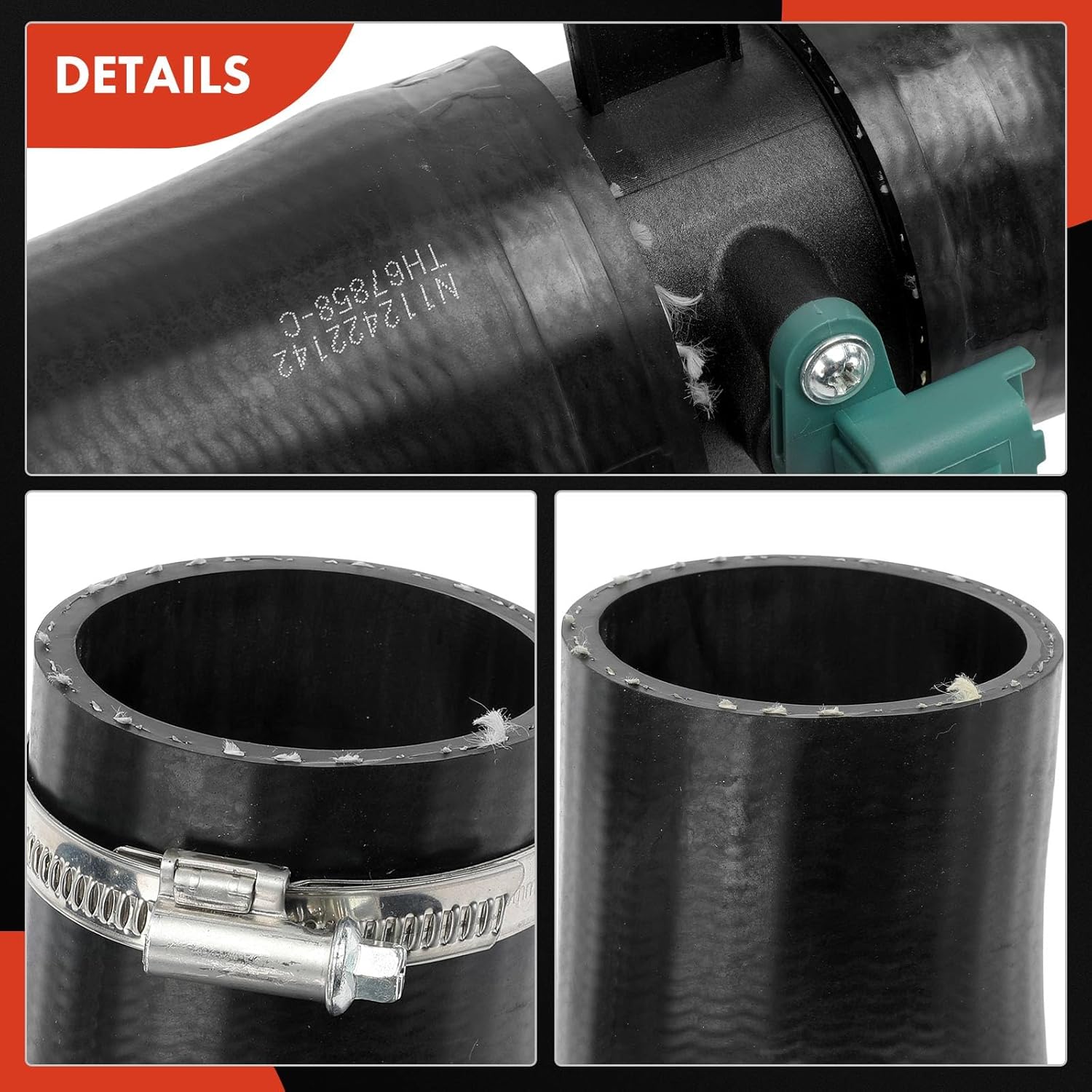 A-Premium Turbocharger Intercooler Hose Compatible with Ford Transit-150, Transit-250, Transit-350, Transit-350 HD, 2015 2016 2017 2018 2019, 3.2L