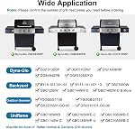 Criditpid Barbeque Boucliers de chaleur pour Dyna-Glo DGF510SBP, DGF493BNP, Plaques thermoformées en acier inoxydable pour grille arrière BY15-101-001-02, BY13-101-001-13, GBC1460W.(5 PCS)