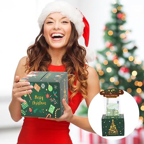 Miniatura 3 de Caja de dinero para árbol de Navidad para regalo en efectivo, divertida caja de dinero para mujeres y hombres, sorpresa, novedosa caja de dinero de