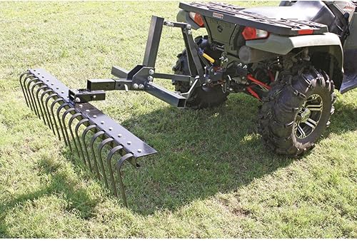 Miniatura 2 de Guide Gear Rastrillo nivelador de paisaje, accesorio para ATV, UTV, huerto, 60 pulgadas de ancho con 17 dientes