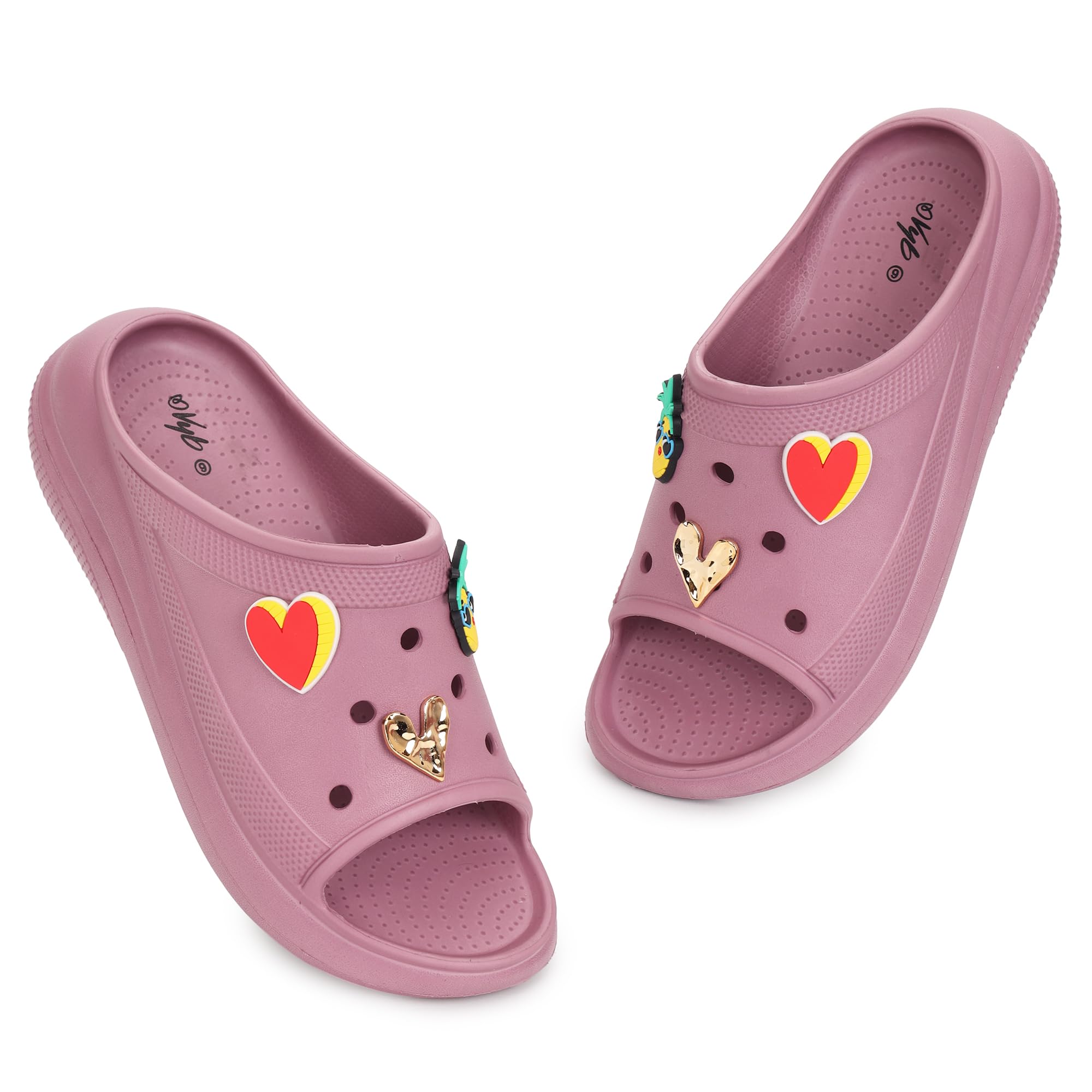 VYB Collective NO SOX Women Orthopedic Slippers Comfortable Slides Flip Flops | Lightweight Anti Slip Sliders for Indoor Outdoor Casual Daily Wear