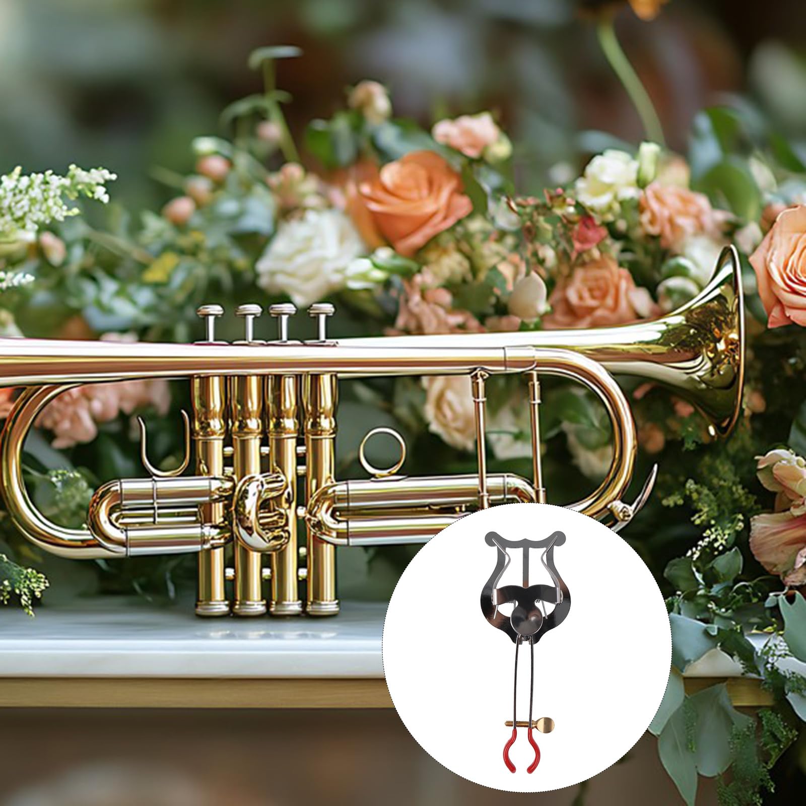 Yibuy 10PCS tromba Marching Music Clip | Metallo Argento | Accessori Porta Strumenti Musicali