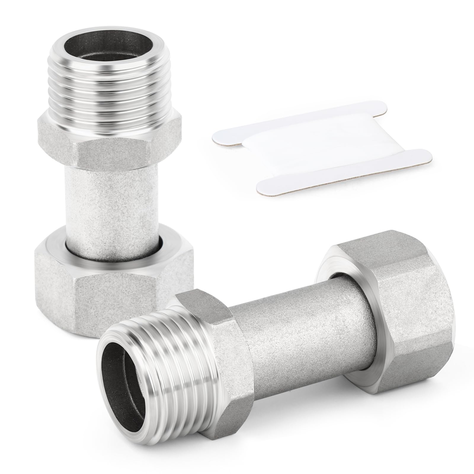 ERGAOBOY 1 piezas de conector en T flexible y móvil de 3 vías, acero inoxidable 304, 1/2" macho BSP, tuerca de unión en T para rociador, válvula angular, brazo de ducha — view 17