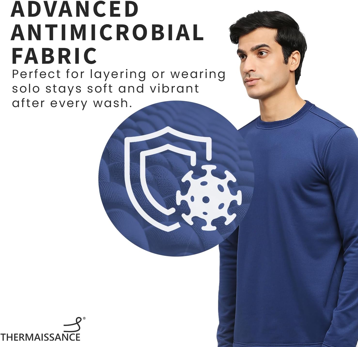 Midweight Men Underscrub | Underscrub Tops | Long Sleeve | Sweat-Wicking & Breathable Fabric | Quick-Drying