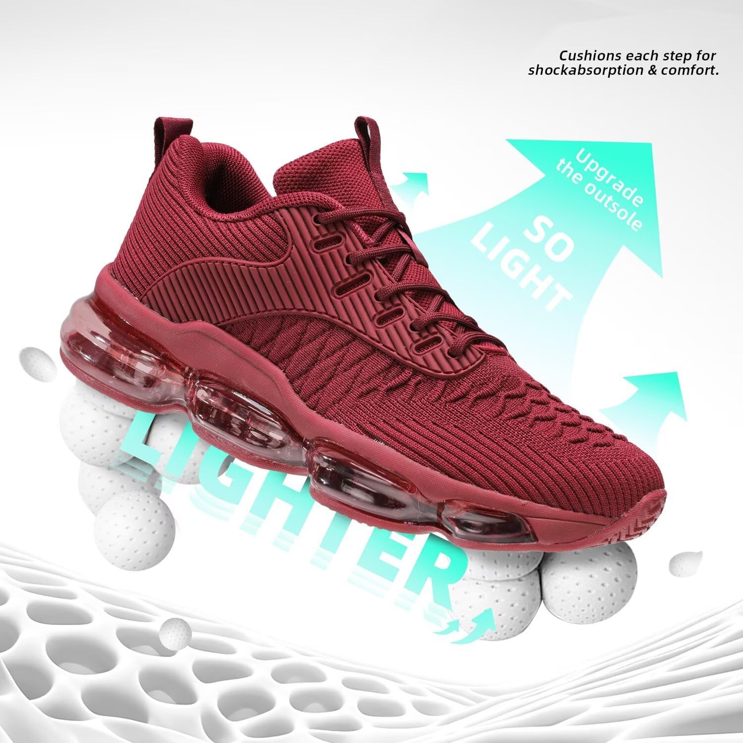 Womens Walking Running Shoes Air Cushion Breathable Fashion Tennis Sneakers Mesh Workout Casual Athletic Sports Gym - Image 6