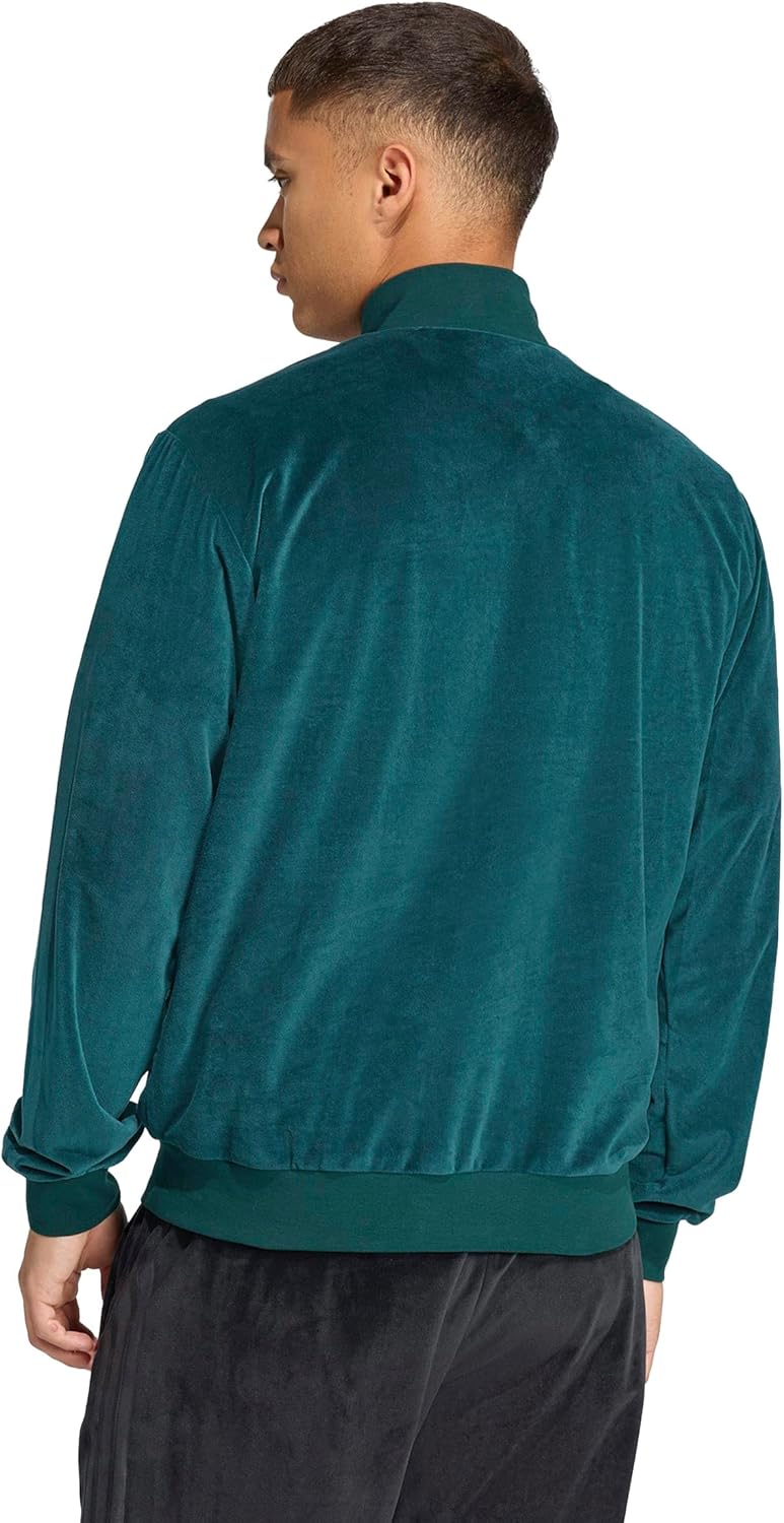 adidas mens House of Tiro Velour Half-zip Track Top - Image 3