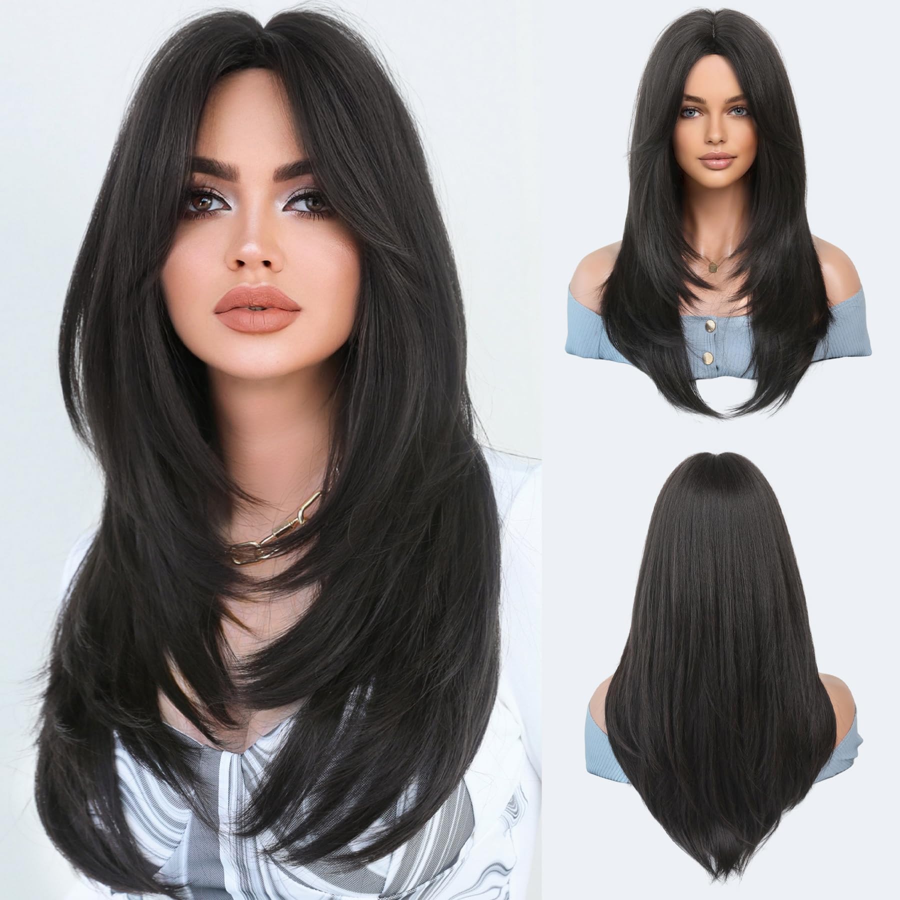 7JHH WIGS Silver Pink Short Wig 12in Layered Pink Grey