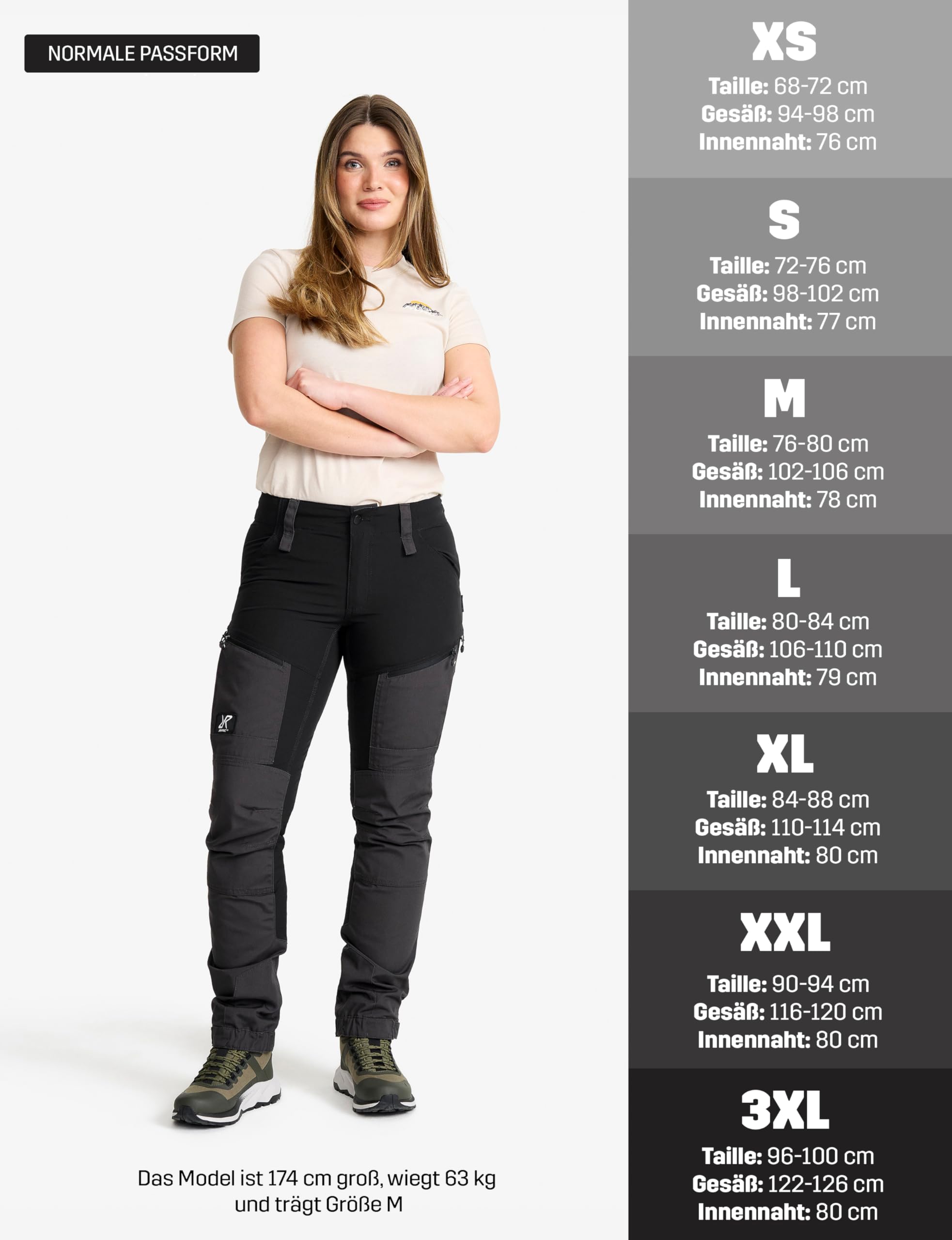 RevolutionRace Damen RVRC GP Pro Pants, Hose zum Wandern und für viele Outdoor-Aktivitäten