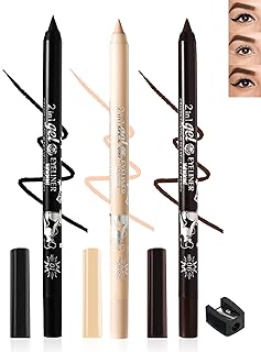 Kit de lápiz delineador de ojos de gel negro ...