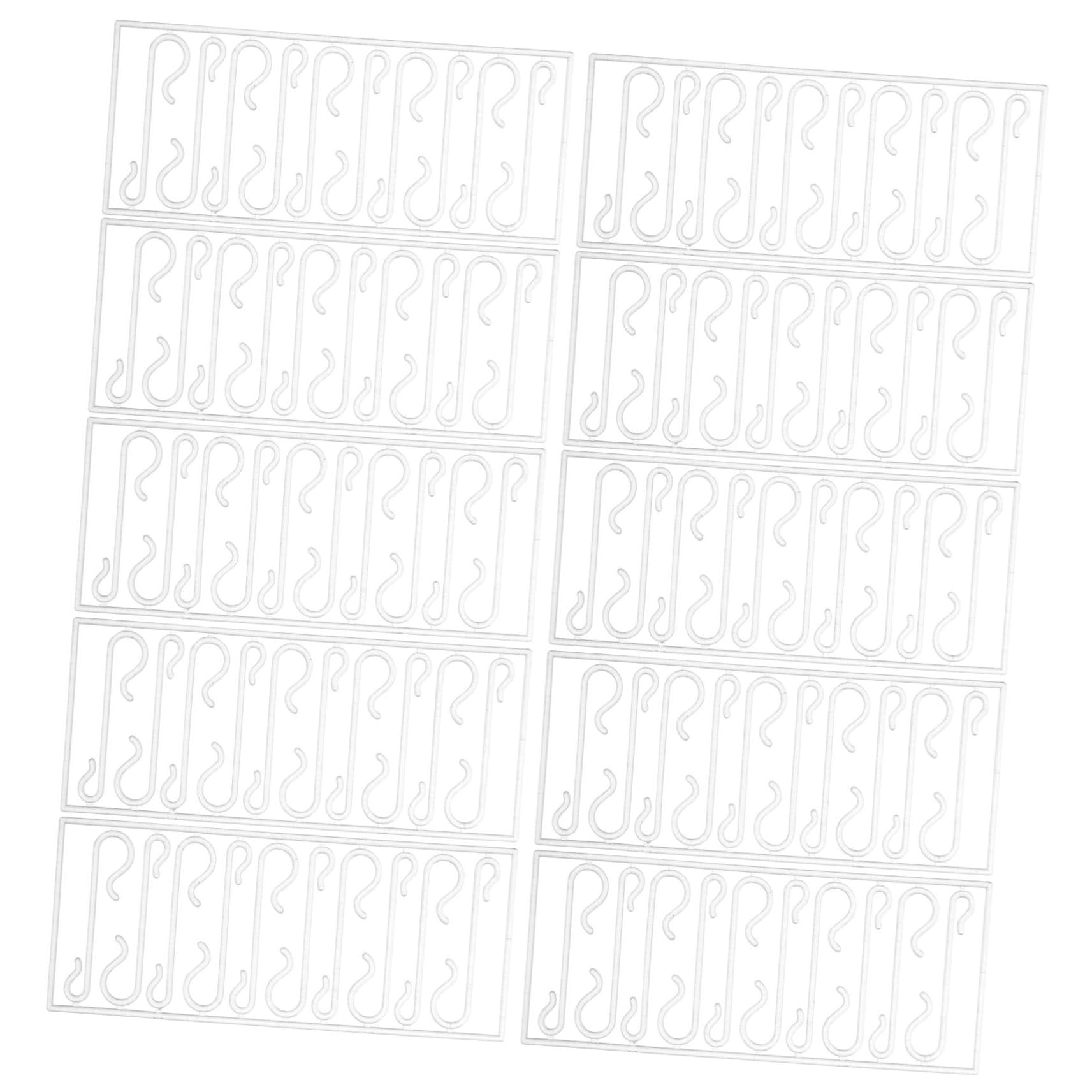 Alipis Xmas Ornament Hanging Hooks 100pcs Plastic Christmas Ball Hooks for Tree Decorations Home