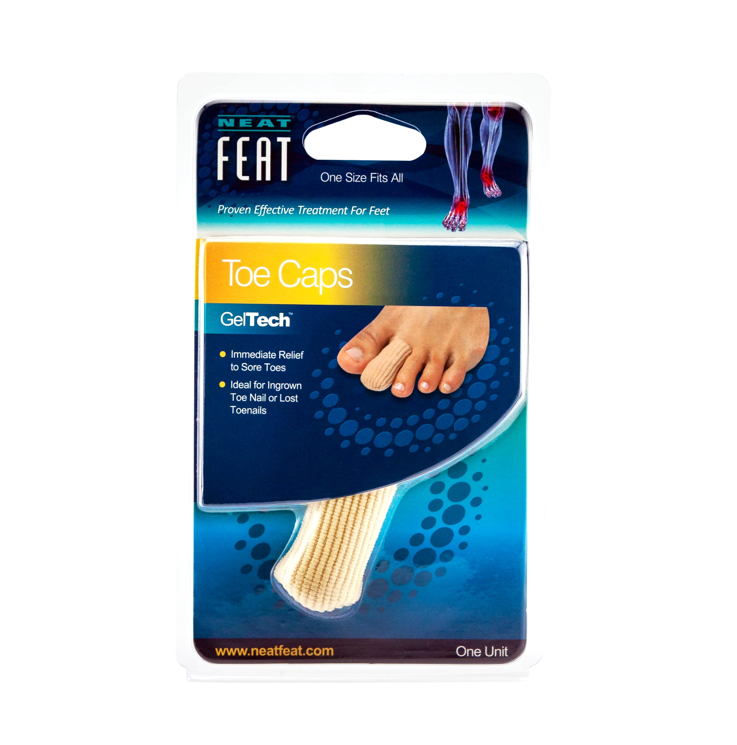 Sponsored Ad – Neat Feat Gel Toe Caps | Relief All Toe Problems | Superior Cushioning For Painful Corns & Blisters | Reusable & Hand Washable | Fits All Size