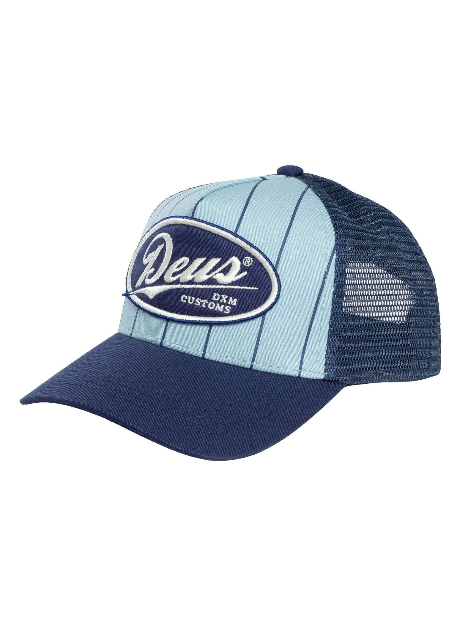 Deus Ex Machina Men's Sky Blue Forecourt Trucker Cap