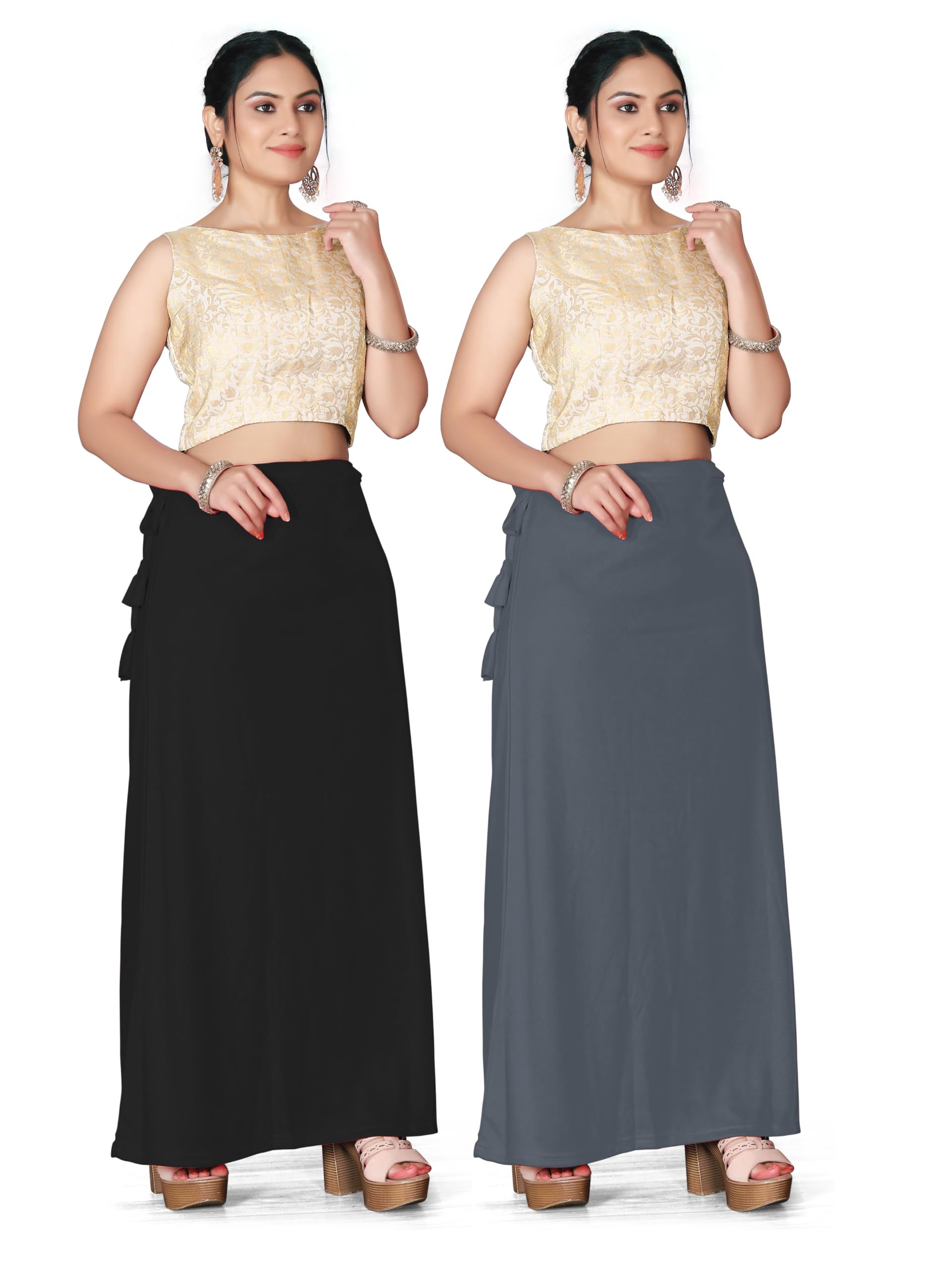 vaitan Women’s Petticoat for Saree and Lehenga | Adjustable Free Size Underskirt with Side Tie Knot | Comfortable Long Skirt for Casual Wear, Ethnic Outfits-picture-14