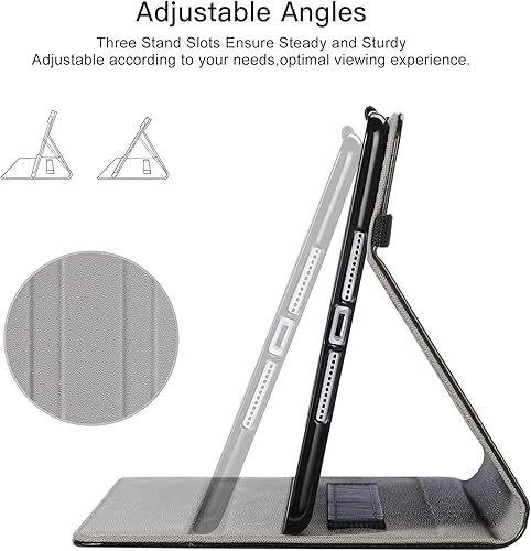 Miniatura 4 de Funda para iPad Mini 5 2019Mini 4 3 2 1 de 7.9 pulgadas, piel sintética de alta calidad con función de encendido y apagado automático, bolsillo