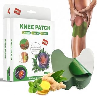 Ayurvedic Herbal Knee Patch for Pain Relief – 20 Long-Lasting Knee Pain Relief Patches | Fast-Acting Joint Support & Mobility Comfort | Flexible Healing Knee Patch