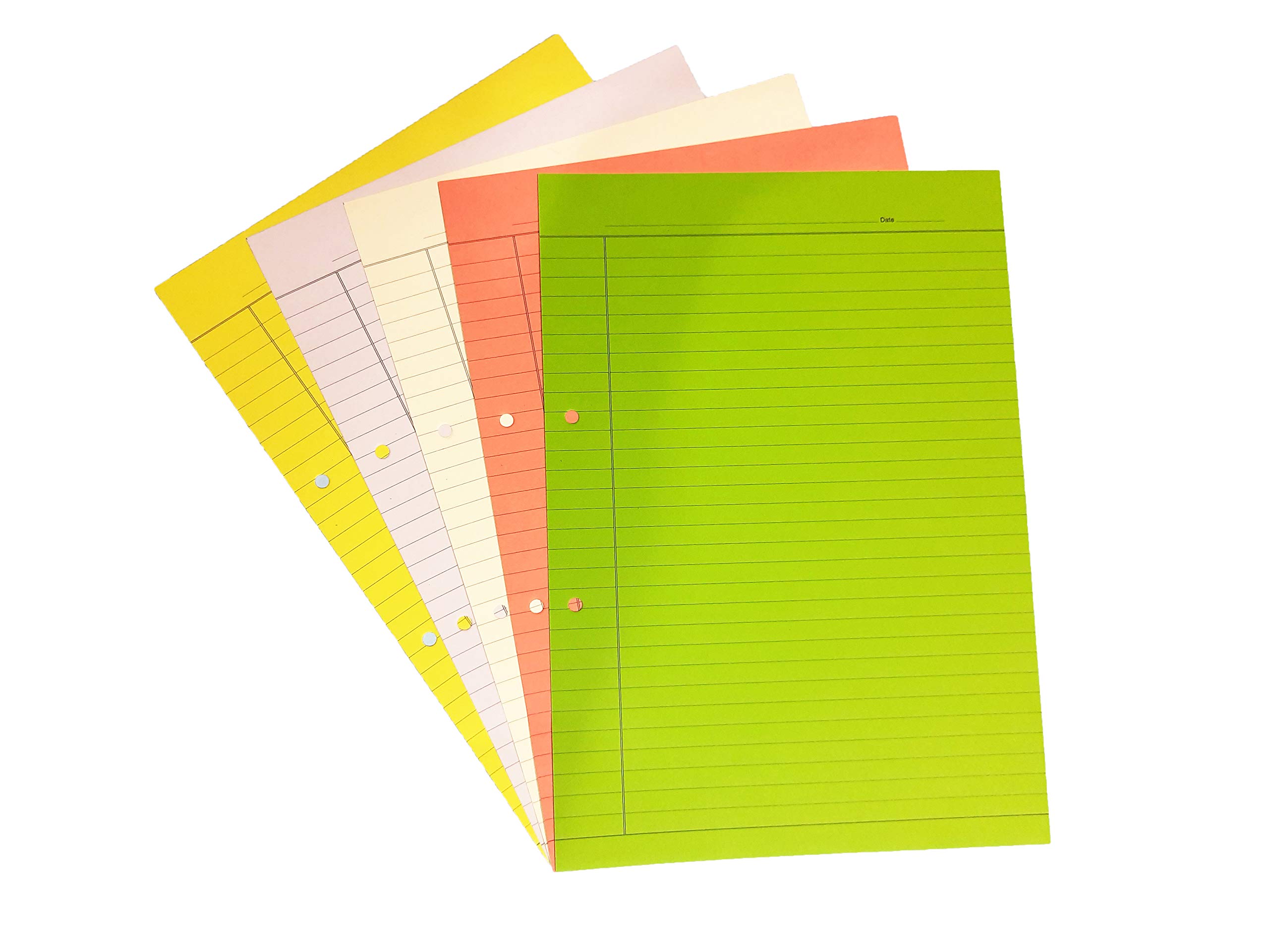 LRS Assignment Paper/Project Sheets MULTICOLOR- BOTH SIDE RULE - 170-220 GSM- Pack of 40 Sheets