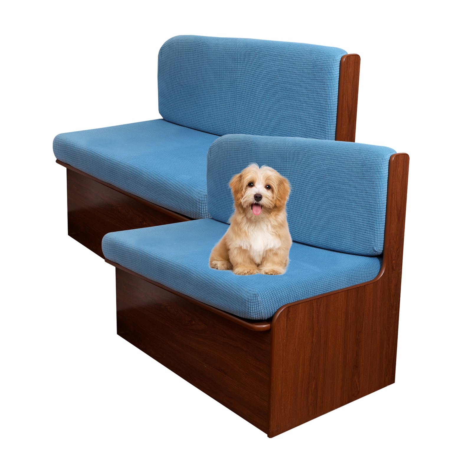 GOSTADY RV Dinette Cushions Covers, Stretch Jacquard Sofa Seat Slipcovers Replacement Anti-Slip Camper Cushion Slipcovers Washable Dinette Seat Covers