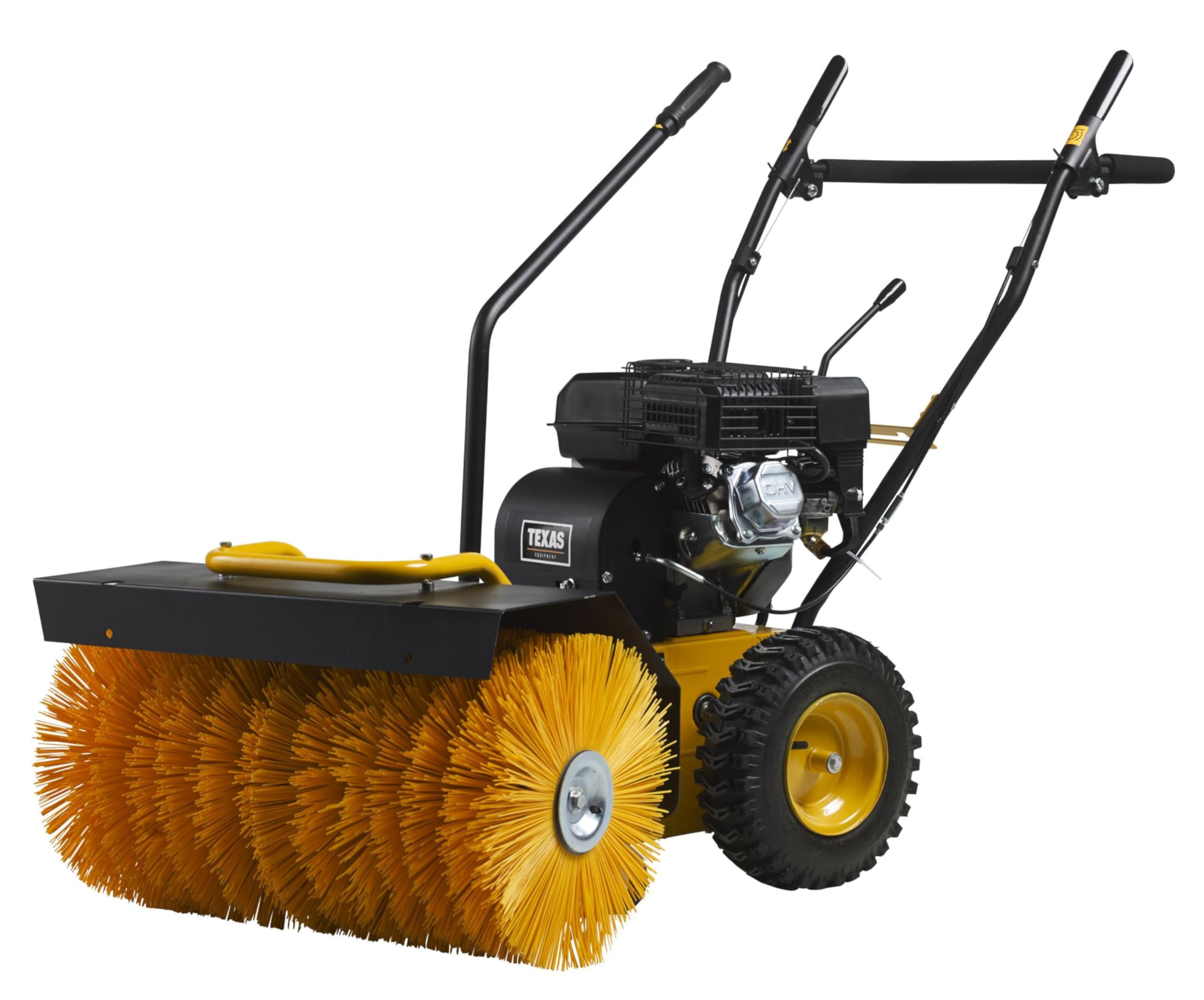 TEXAS Handy Sweep 650TGE 2in1 212ccm E-Start Kehrmaschine Benzin Motorbesen mit Schneeschild Schneeschieber Schneefräse Schneeräumer mit Antrieb Radantrieb | 60cm | 5,7PS | 4Takt | 3xVor.1xRück.