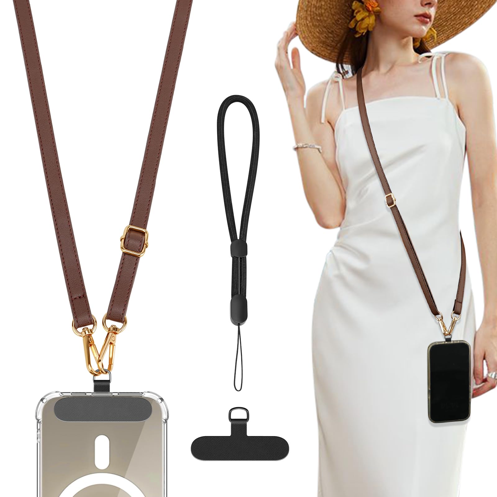 Amazon.com: TiMOVO Phone Crossbody Strap, Adjustable Phone Lanyard