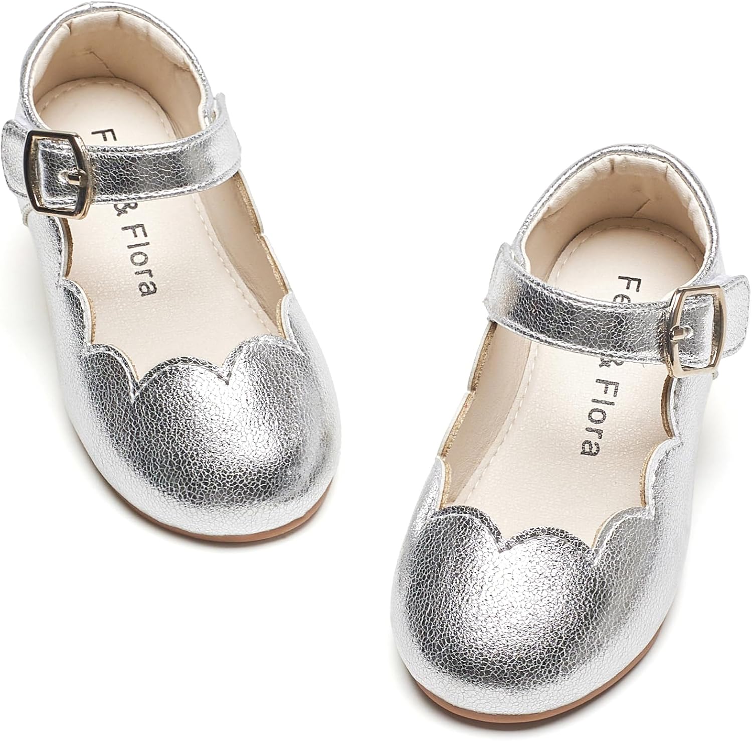 Felix & Flora Toddler Flower Girl Dress Shoes - Baby Girl Ballet Mary Jane Flats for Party School Wedding